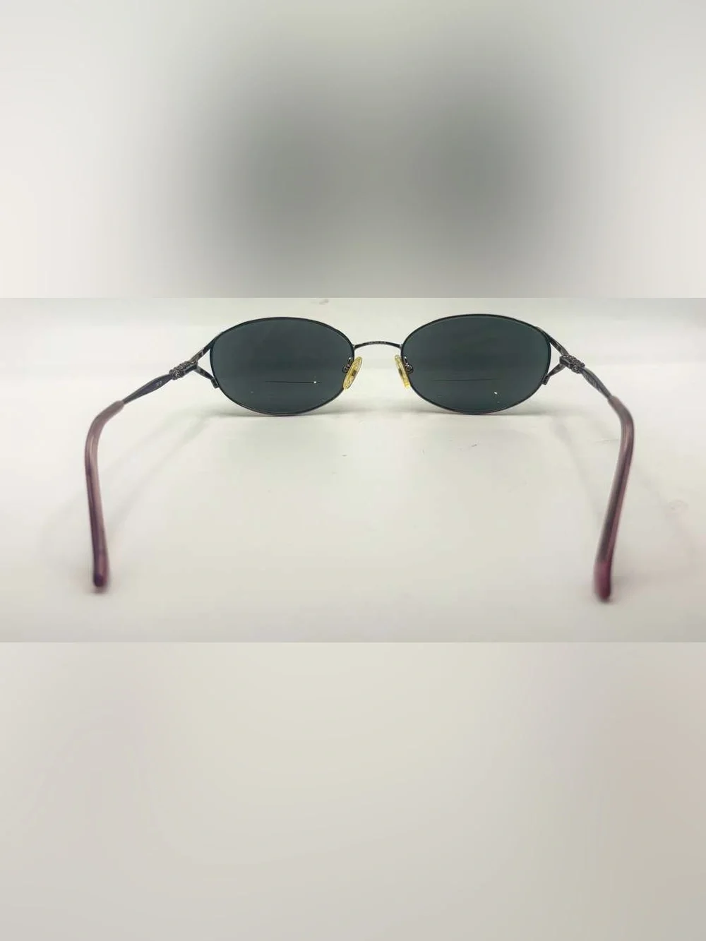 Adensco Purple Bronze Oval Metal Sunglasses Frames Only